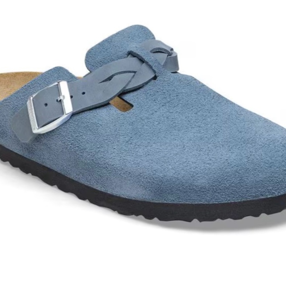Birkenstock Boston Braided
Suede Leather - Elemental Blue.
